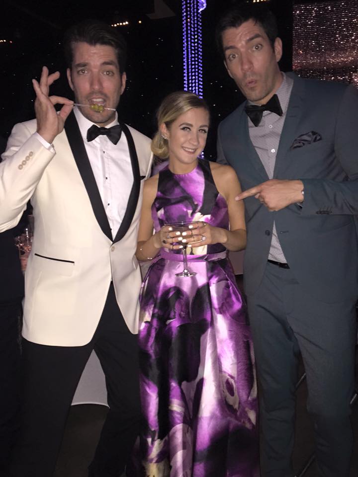 Kristen Doscher with The Property Brothers @ Governors Ball