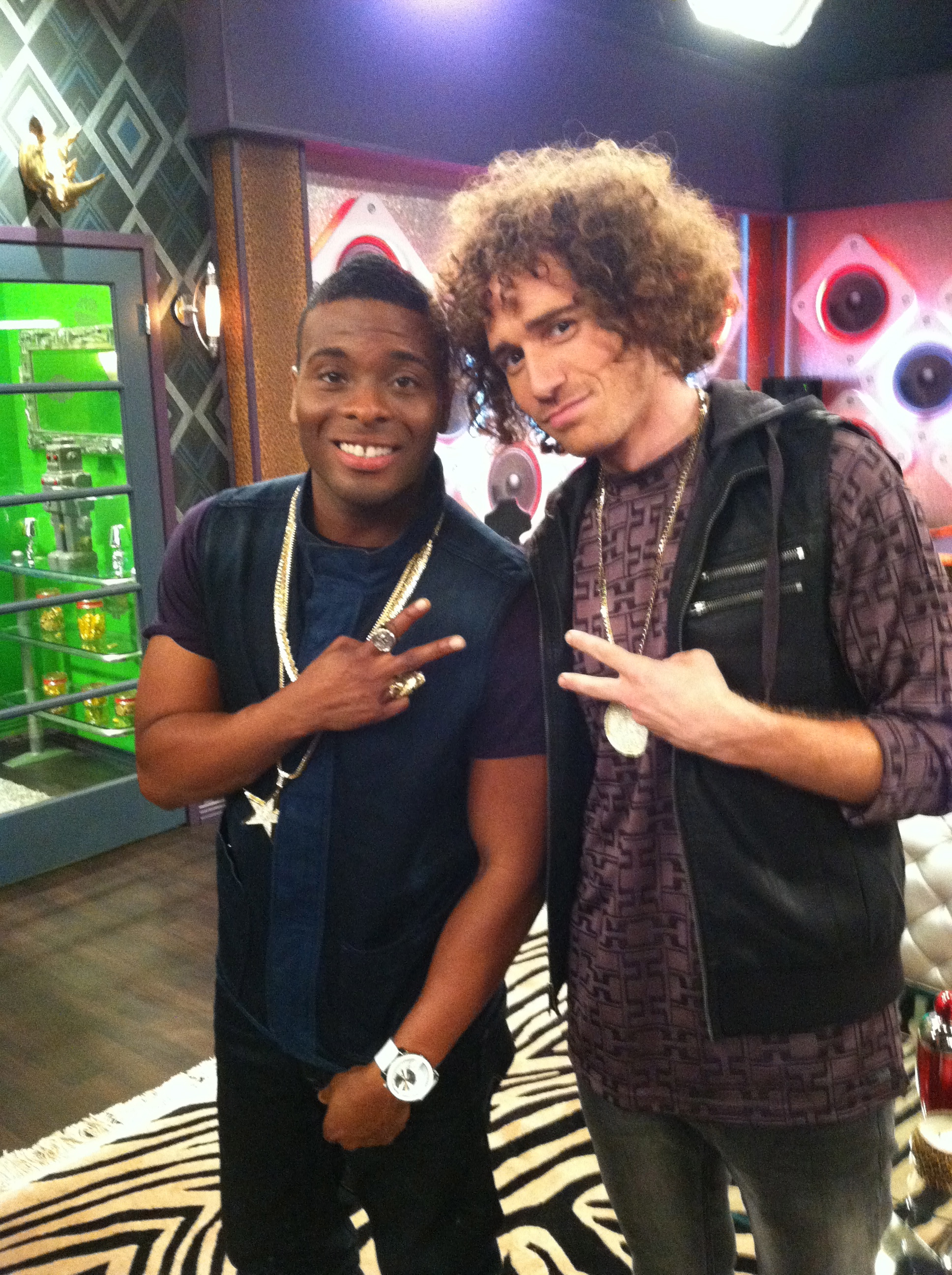 With Kel Mitchell on set at Sam & Cat