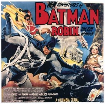 Jane Adams, Johnny Duncan and Robert Lowery in Batman and Robin (1949)