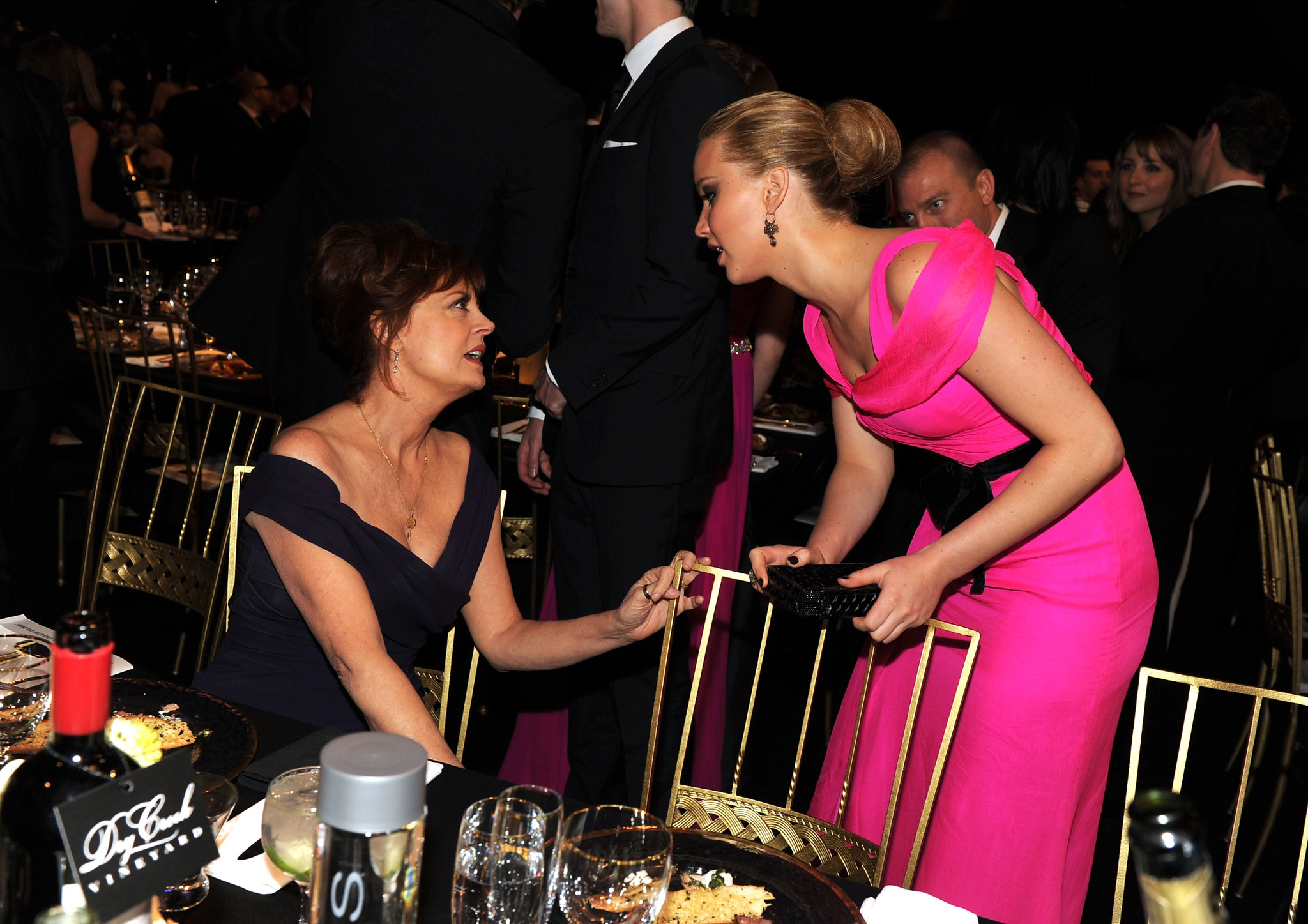 Susan Sarandon and Jennifer Lawrence