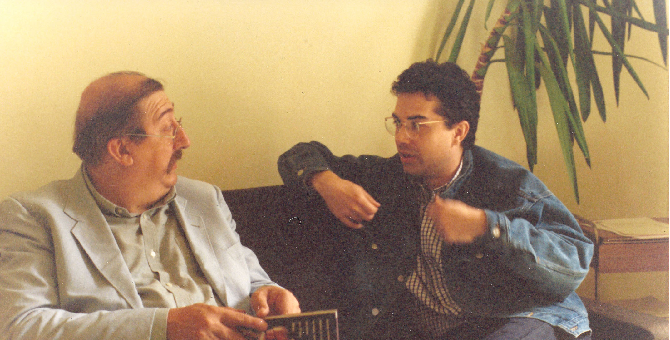 Patrice Girod with Belgian actor Ronny Coutteure, most well-known for his part as Remy Baudouin in George Lucas' Young Indiana Jones Chronicles TV series.