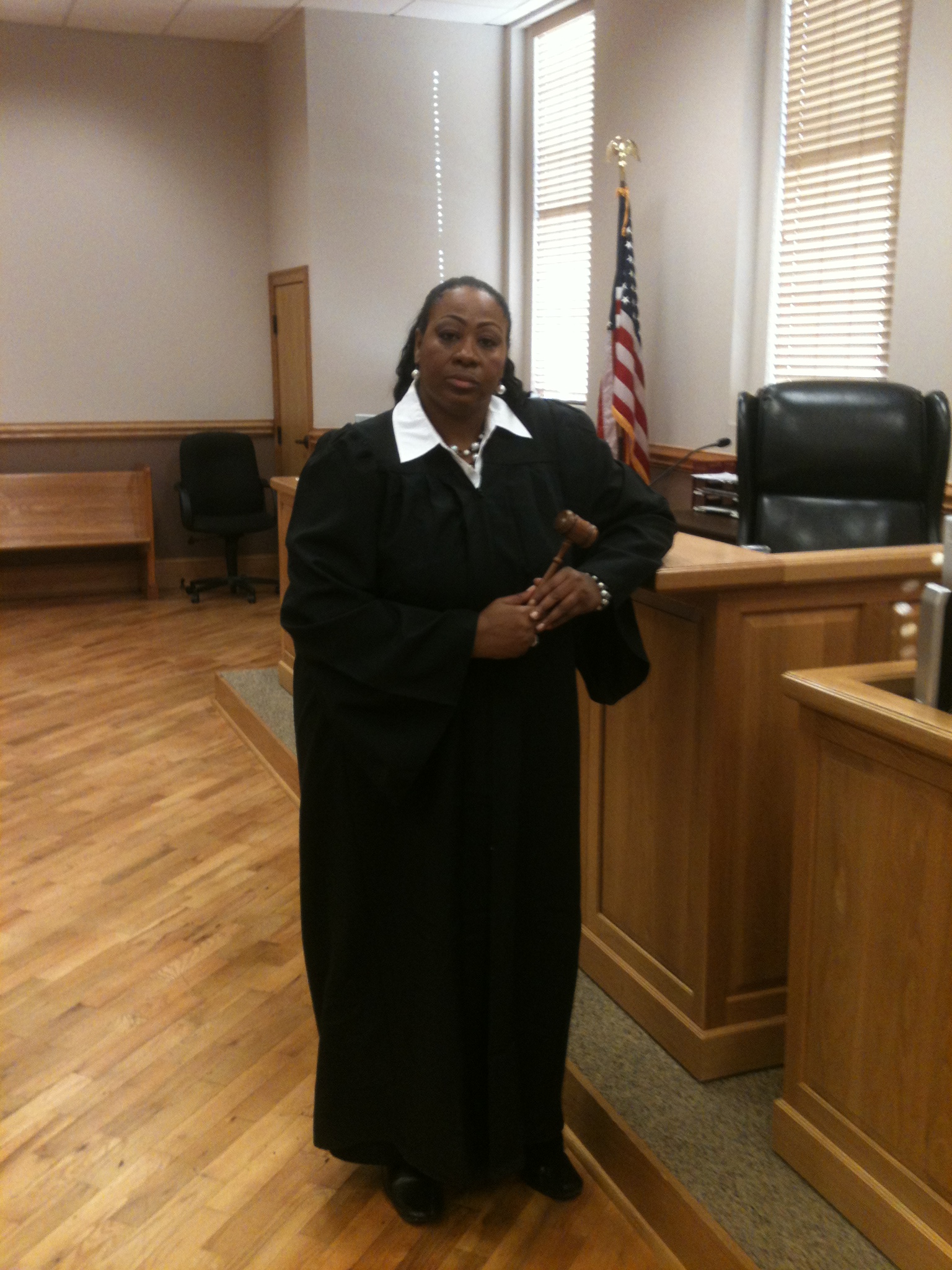 On the set of  Advocate & Solicitor, a hour television drama. Myself as Judge Carolyn Stokes