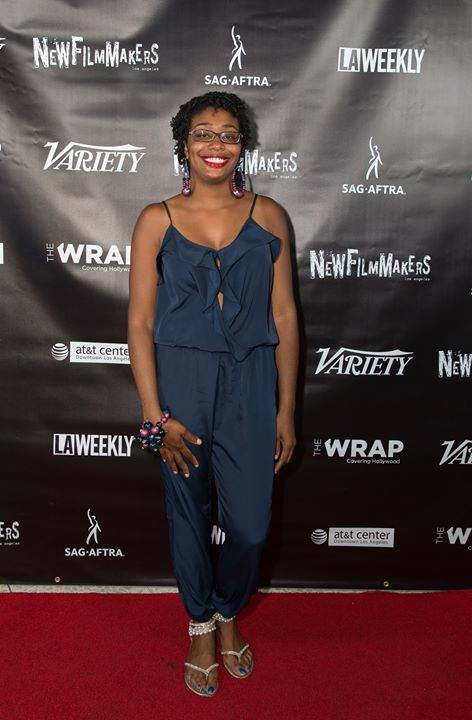Erica A. Watson at the screening of her film, ROUBADO at the NewFilmmakers Los Angeles program at the AT&T Center in Downtown LA.