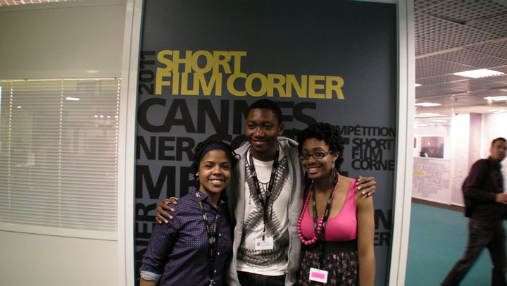 Erica Watson with filmmakers, Alesyn McCall and Michee Sunzu at the 2011 Short Film Corner.