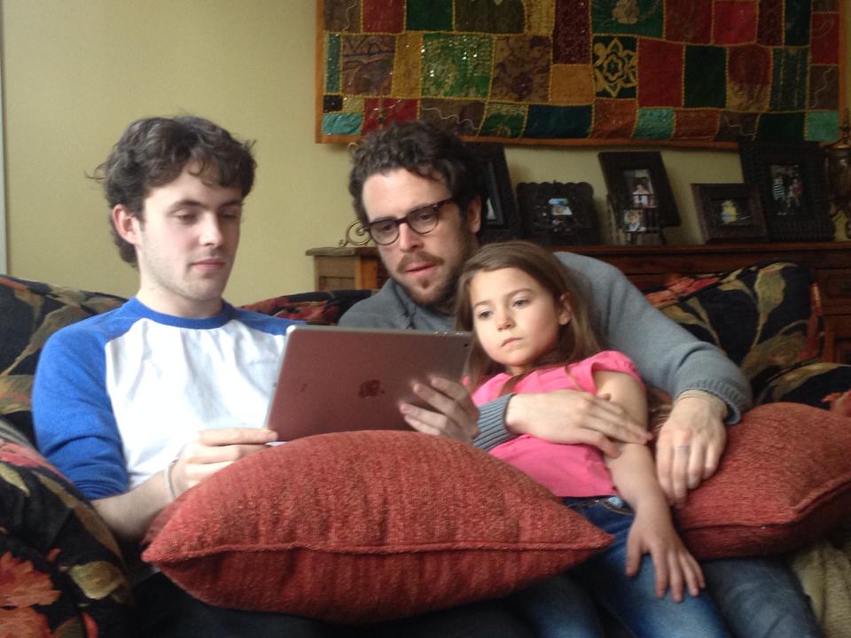 Accalia Quintana with Director Jordan Rosen and Co-Star Nathan Wallace on the set of 