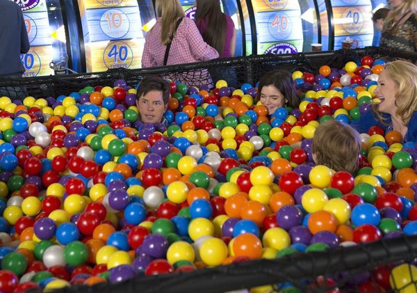 Still of Katie Finneran, Betsy Brandt and Jack Gore in The Michael J. Fox Show (2013)