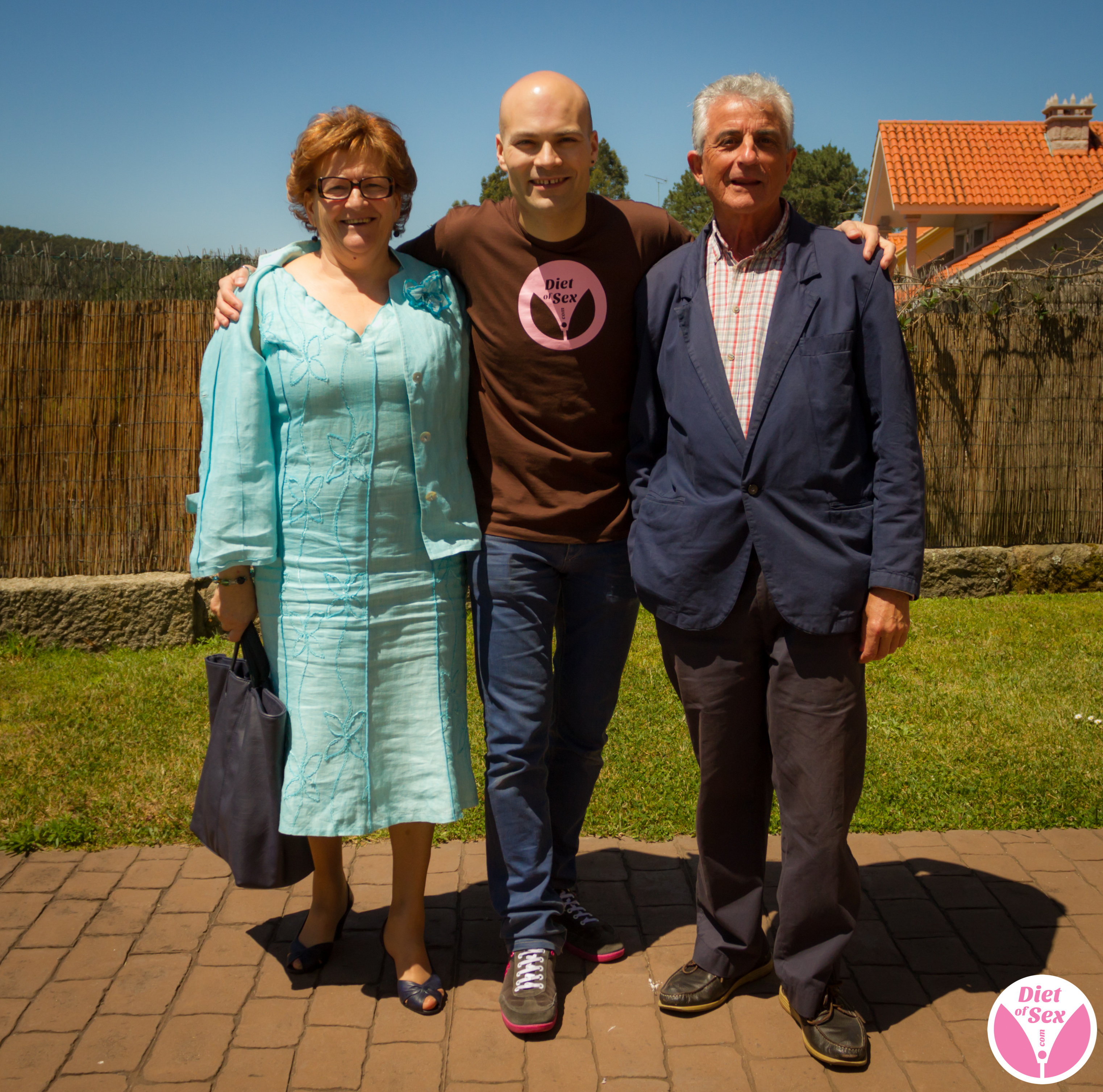 Angeles Martínez, Borja Brun y Antón Lamapereira durante el rodaje de Diet of Sex.