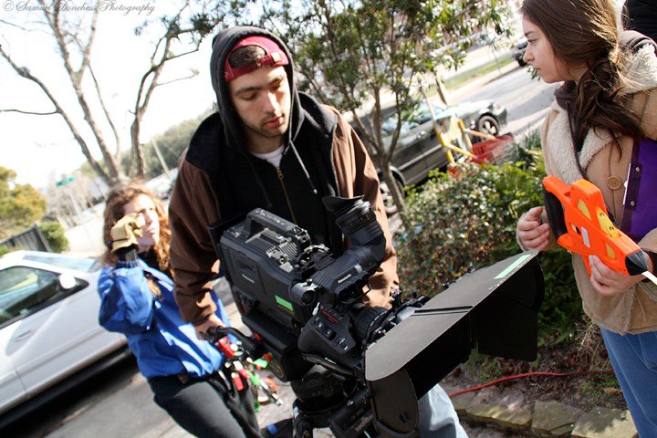 Camera operation on student film.