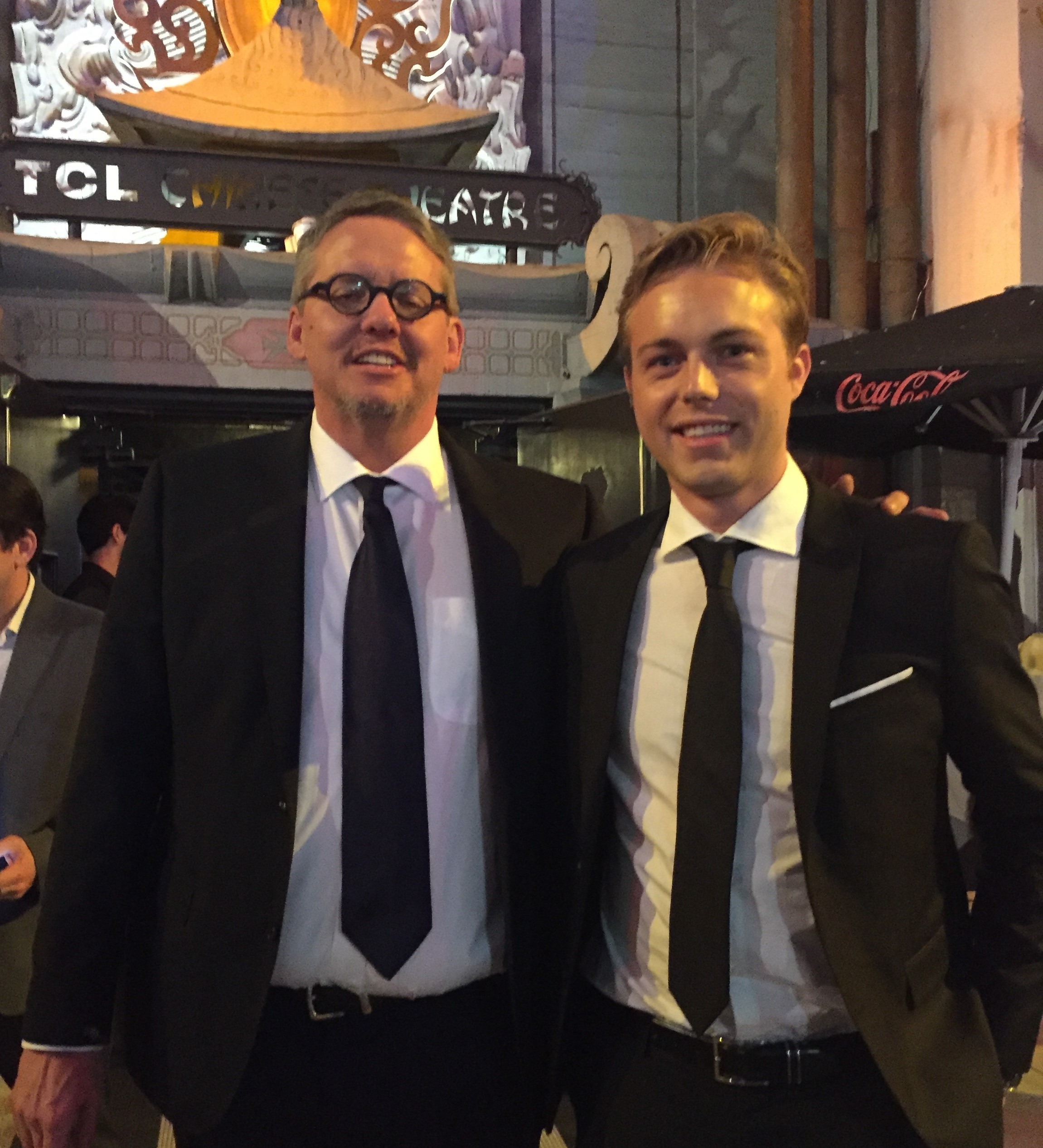 Adam McKay with Jon Hartley at 