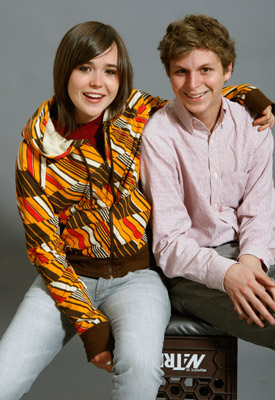 Michael Cera and Ellen Page at event of Juno (2007)