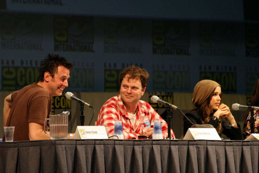 James Gunn, Ellen Page and Rainn Wilson