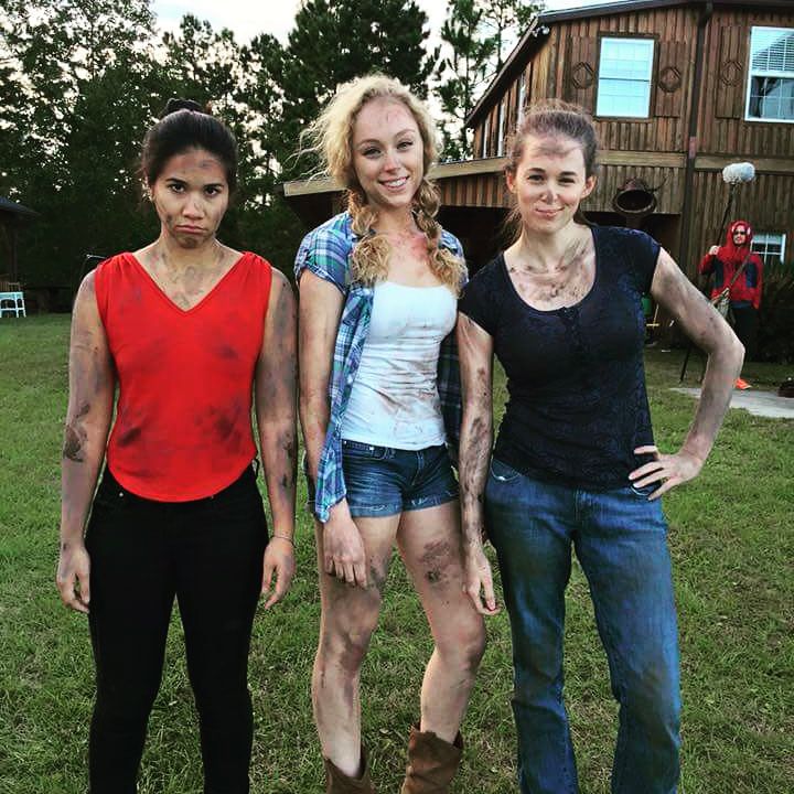 Heather Ricks as Claire in 'Thunder'. With Rea Eang and Chase Victoria
