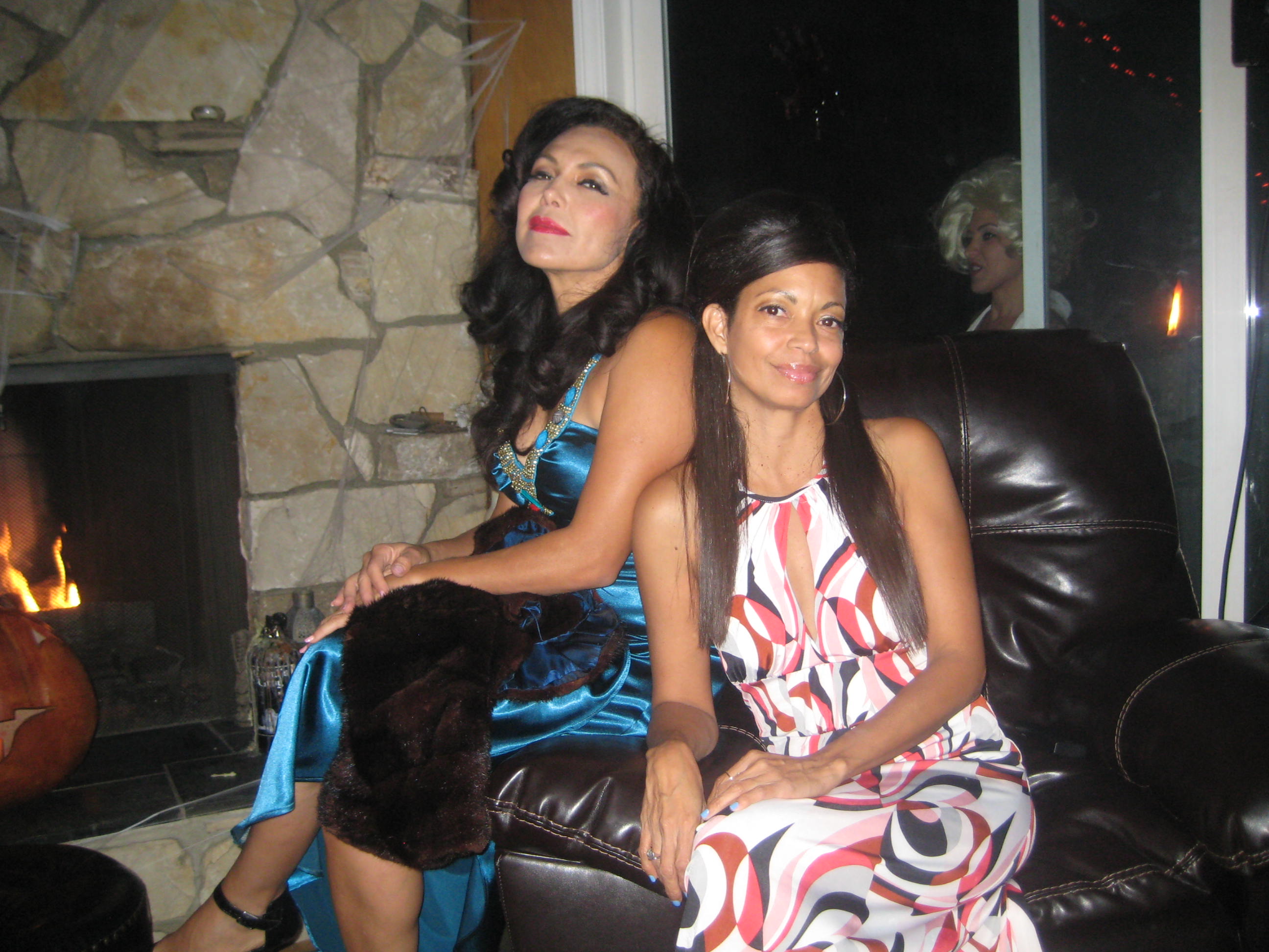 Sandra Santiago and with Jasmin Espada in a party in Hollywood California http://www.sandrasantiago.com