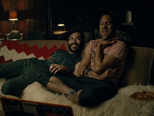 Still of O.T. Fagbenle and Frankie J. Alvarez in Looking (2014)