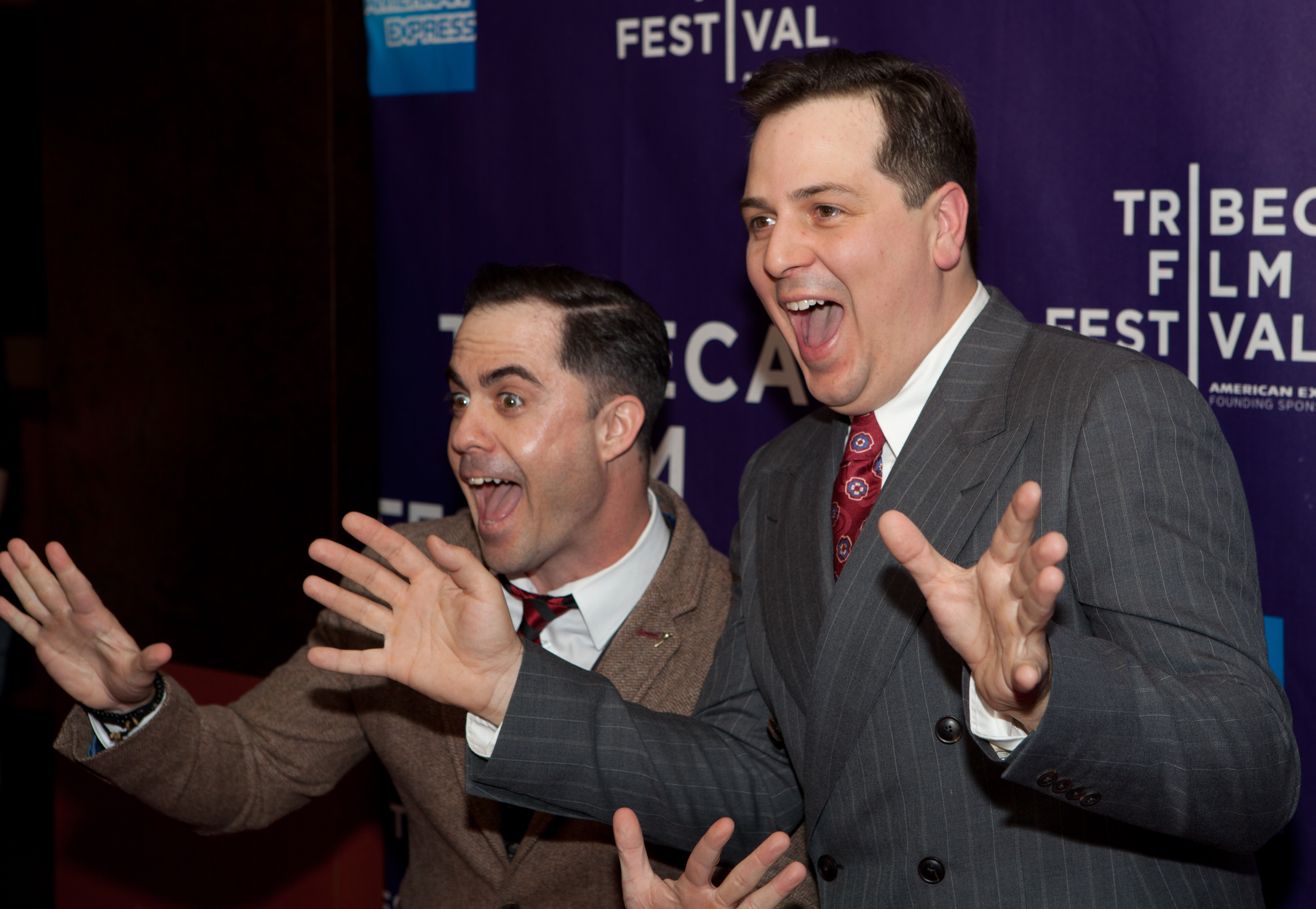 C.M. Schwartzy and Andrew Pagana at the Tribeca Film Festival premiere of RAZE.