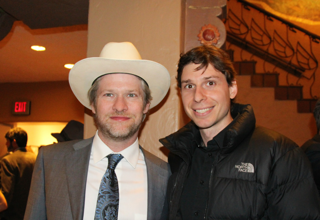 Todd Lowe and James Liakos at the premiere of 