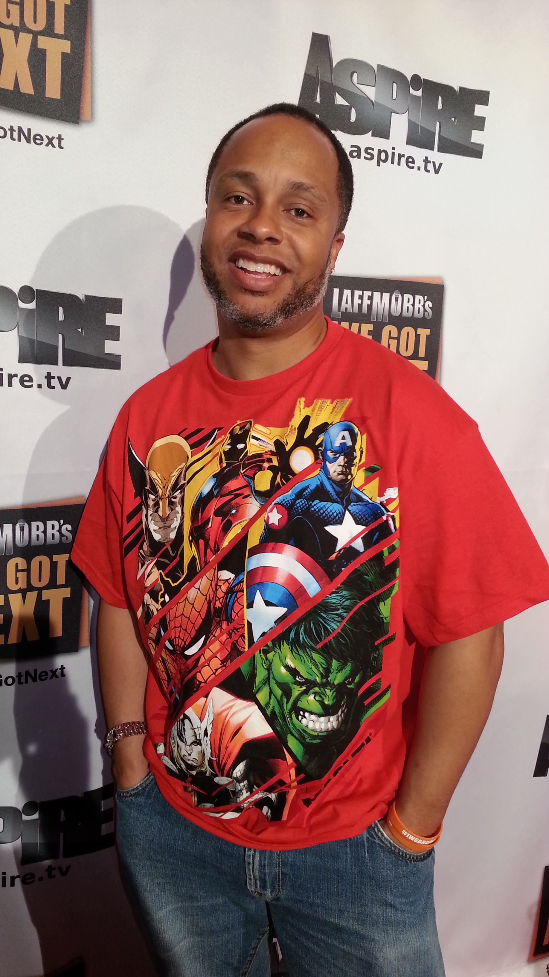 Actor Arif S. Kinchen came out to support and see Magic Johnson's @TvAspire Presents: @LaffMobb 's #WeGotNext Premiere episode inside #TheComedyStore Feb. 19th, 2014