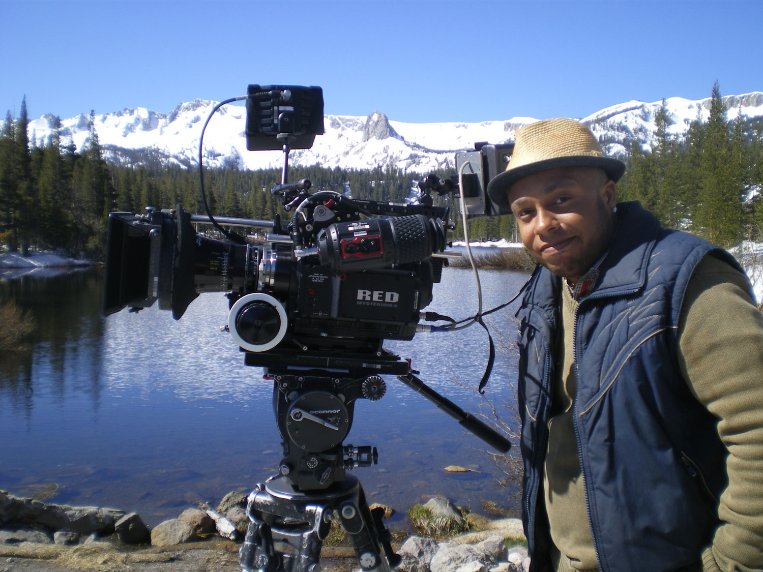 On Location in Mammoth, CA for Christmas In Compton