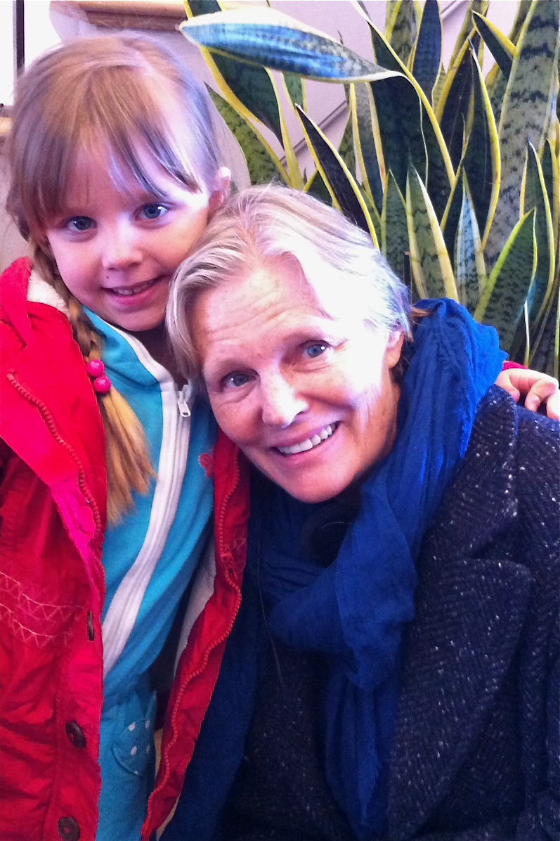 Callie with director, Mary Harron