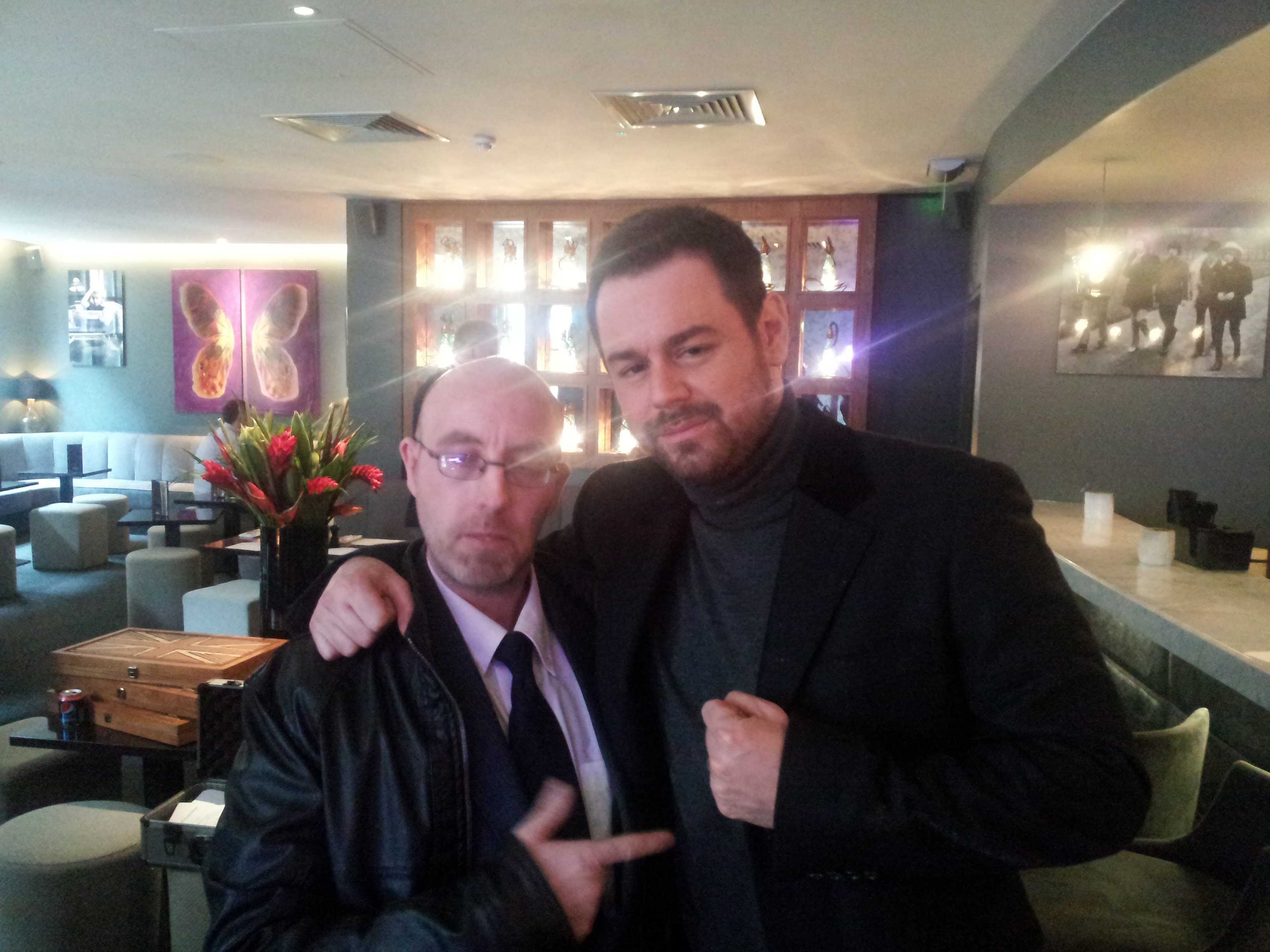 WITH DANNY DYER ON THE SET OF VENDETTA