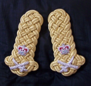 UK British Custom and Stock Uniform Shoulder Boards.