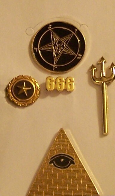 New World Order Illuminati Officer Pin Set