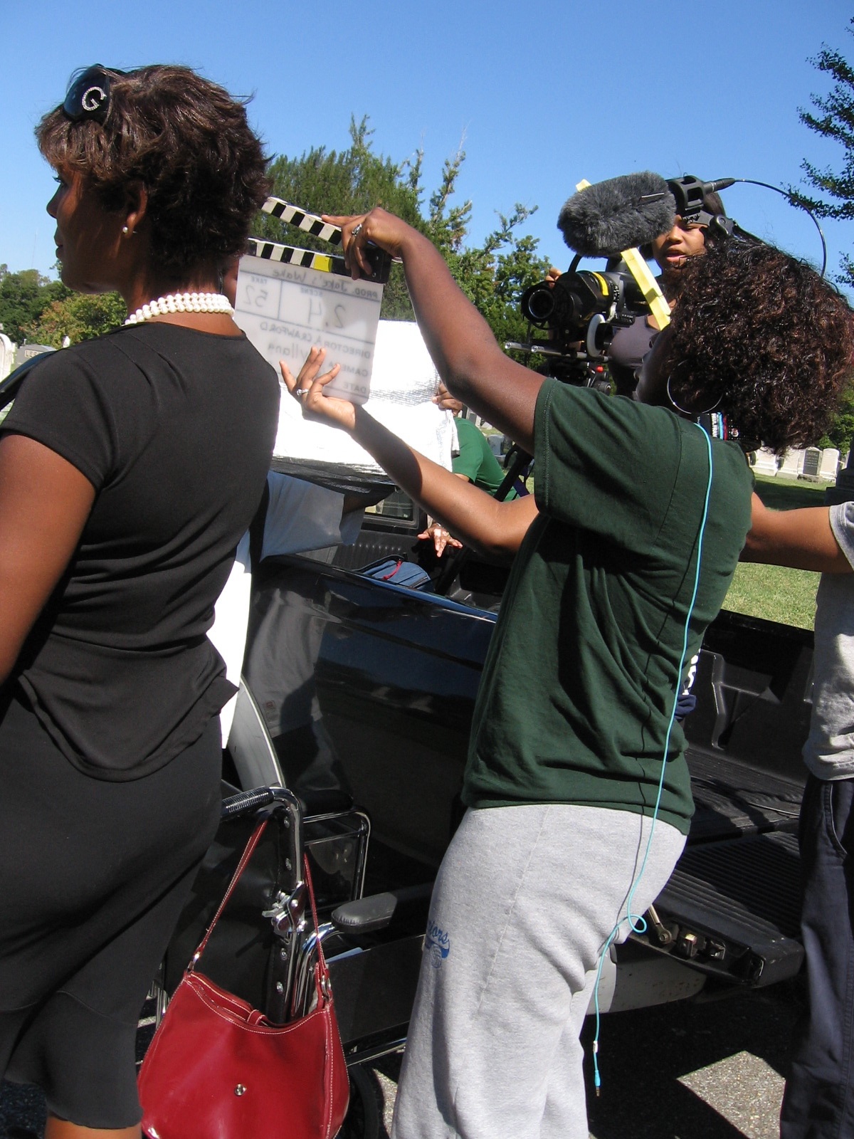 DC/Hollywood Youth Community Film Workshop on set of 