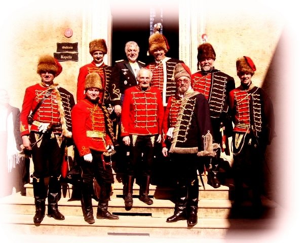 Colonel General Jack Kingston Honorary Commandant Graf Nadasdy Hussaren Regiment Ritterburg Castle, AUSTRIA