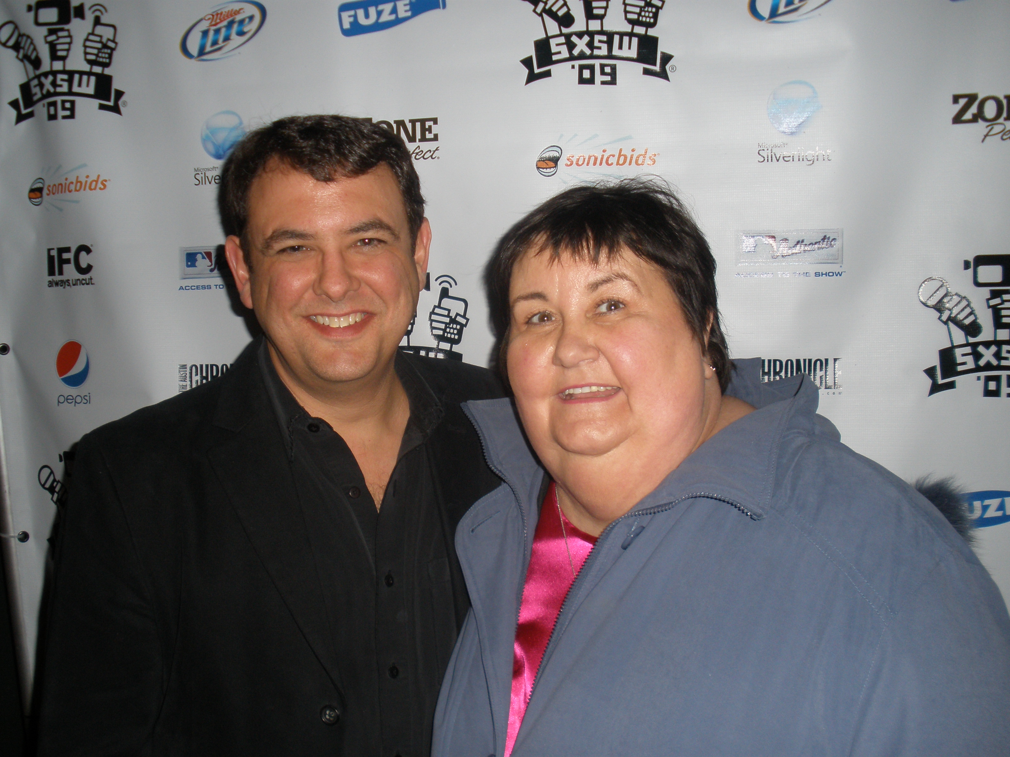 Chire Freihofer and Kathy Lamkin at SXSW 2009 premiere of 