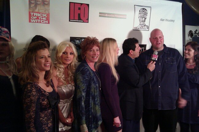At The Trick of the Witch premiere, with Suzy Ciccolini Brittany Andrews, Victoria Masina, director Chris Morrissey, Gia Franzia