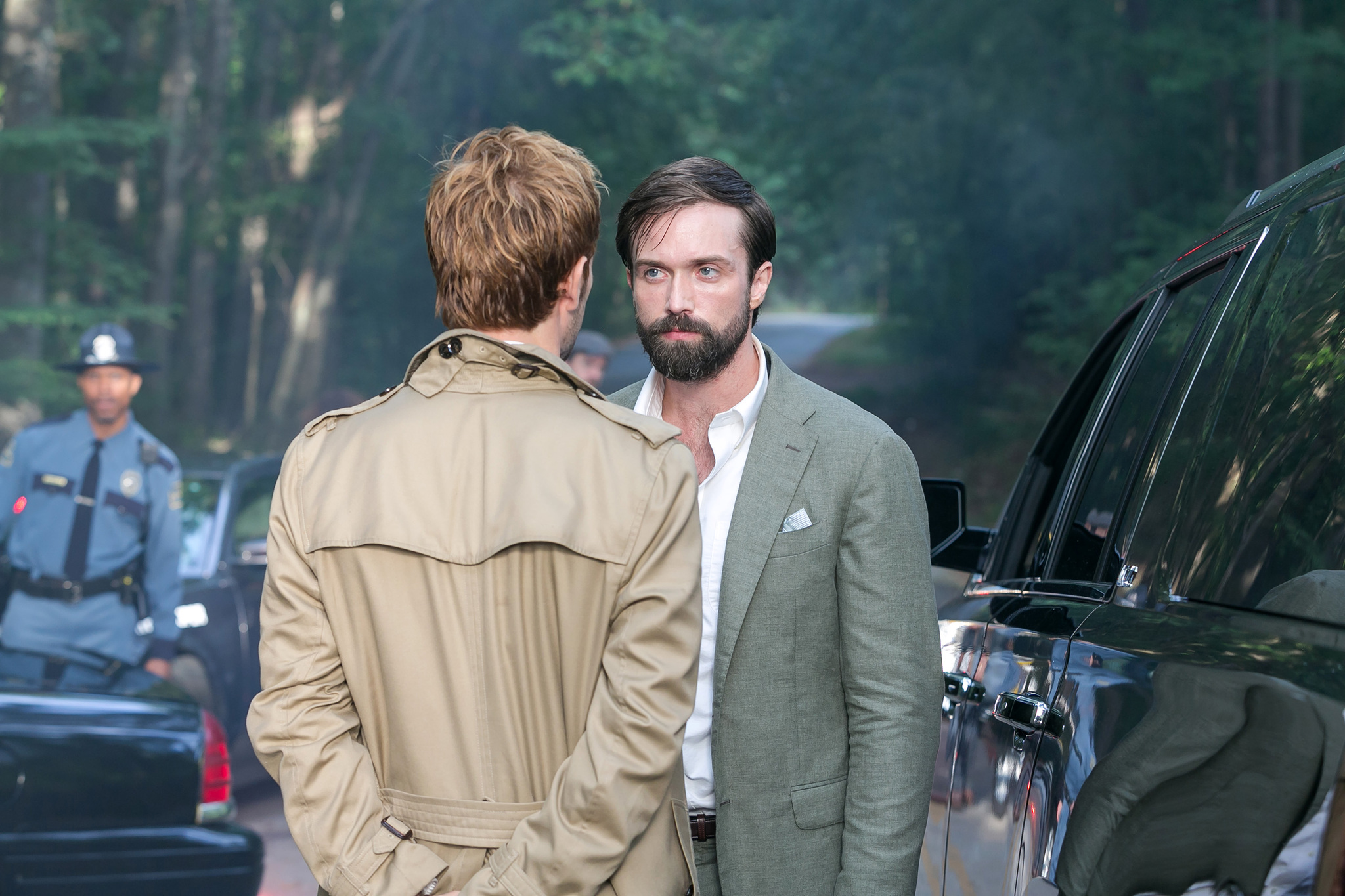 Still of Emmett J Scanlan and Jim Corrigan in Constantine (2014)