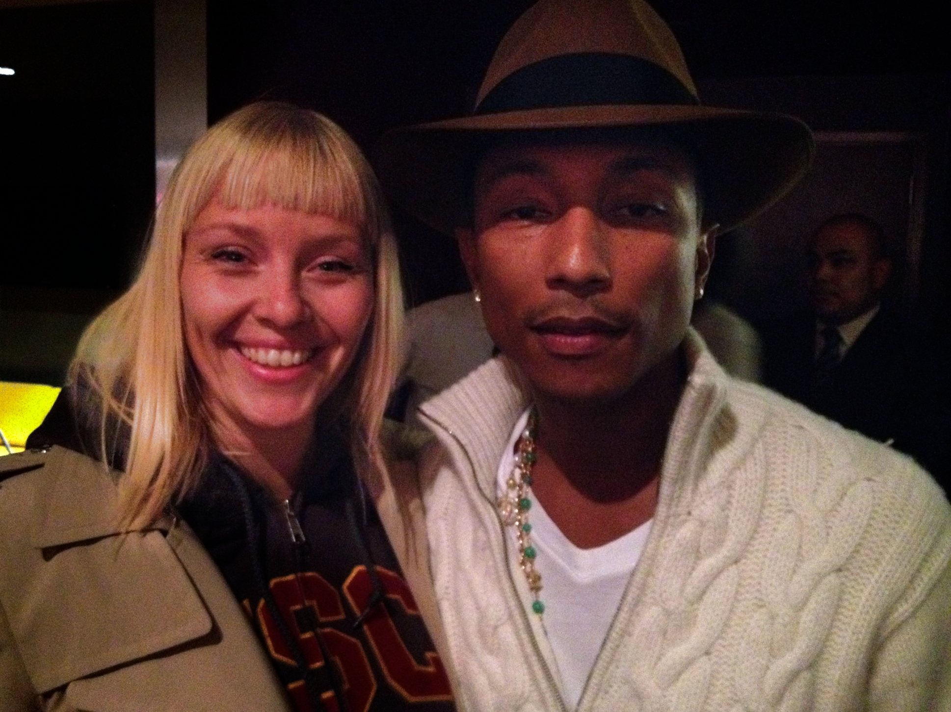 Christine Hals and Pharrel Williams