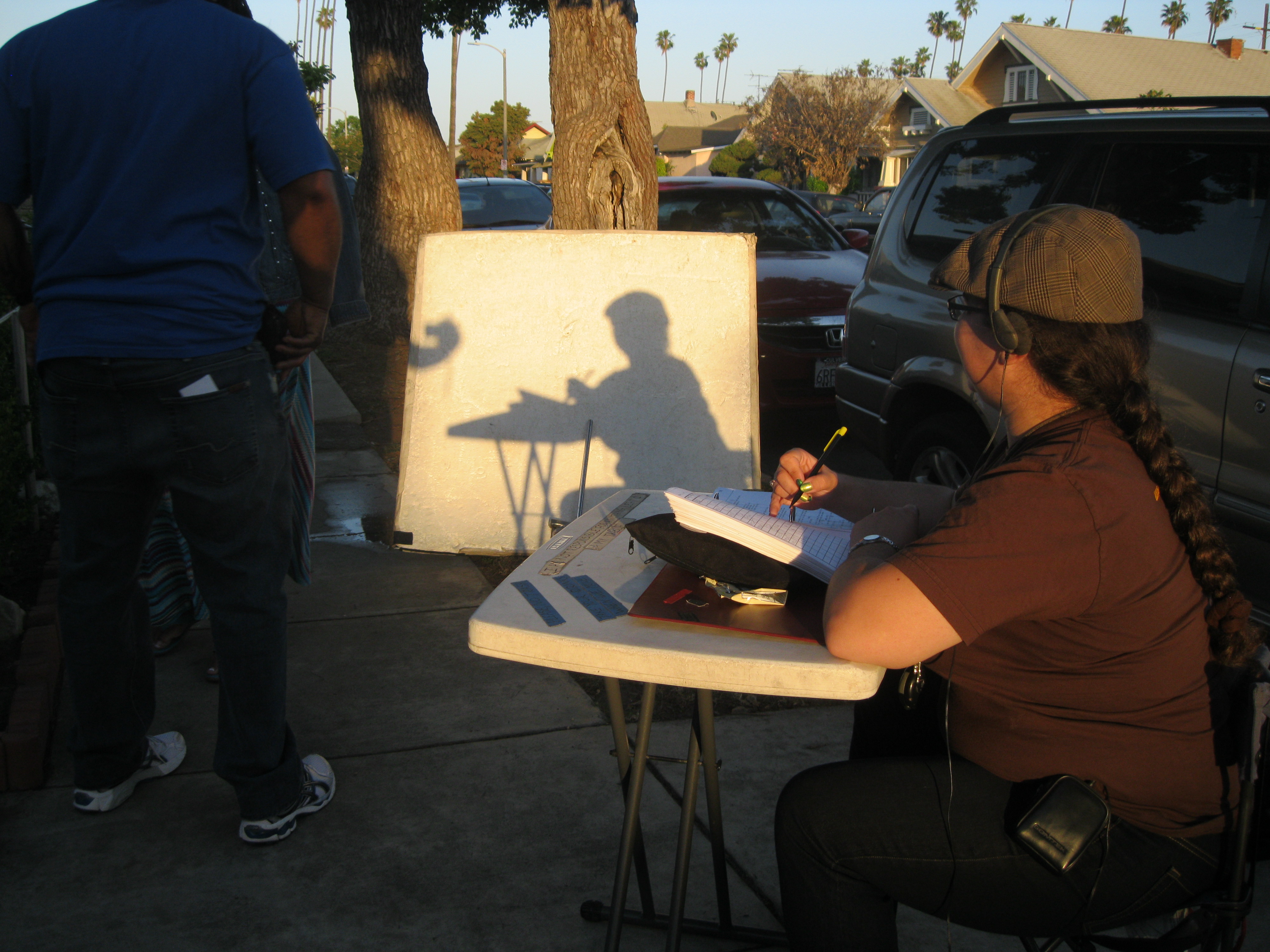 Script Supervising on the set of Lineage.