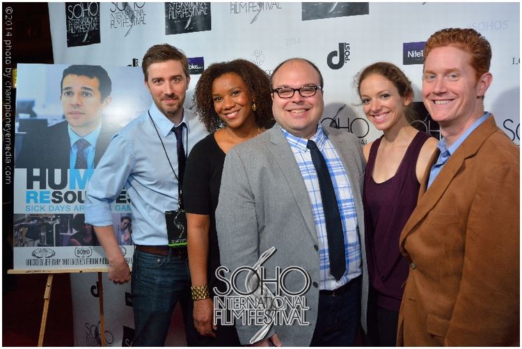 Director Jeff Barry and the cast of Human Resources: Sick Days Aren't A Game at the 2014 SOHO International Film Festival