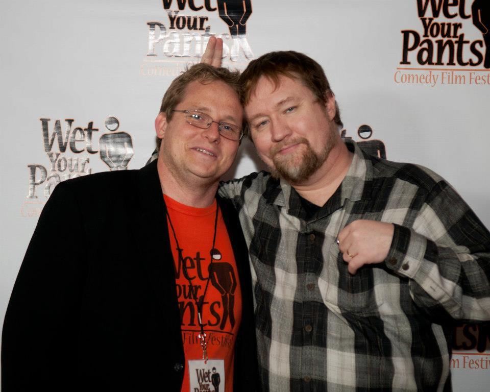 Ken Scott with Brian Pearce at the Wet Your Pants Comedy Film Festival