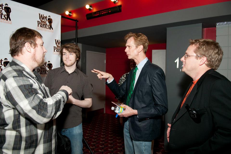 Ken Scott with Ben Scott, Doug Jones and Brian Pearce at the Wet Your Pants Comedy Film Festival.