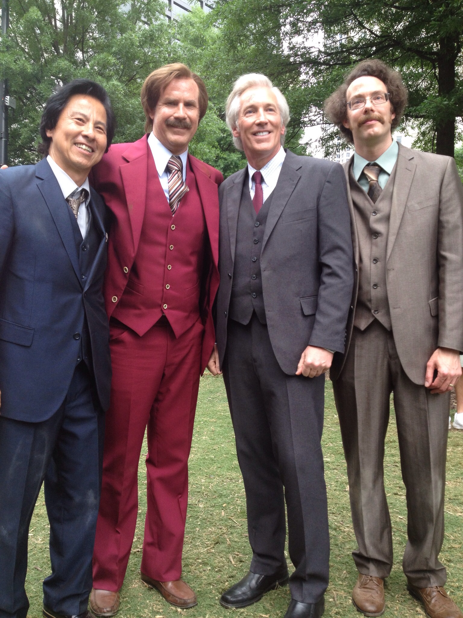 Fred Galle and Will Ferrell star in Anchorman 2 The Legend Continues 2013