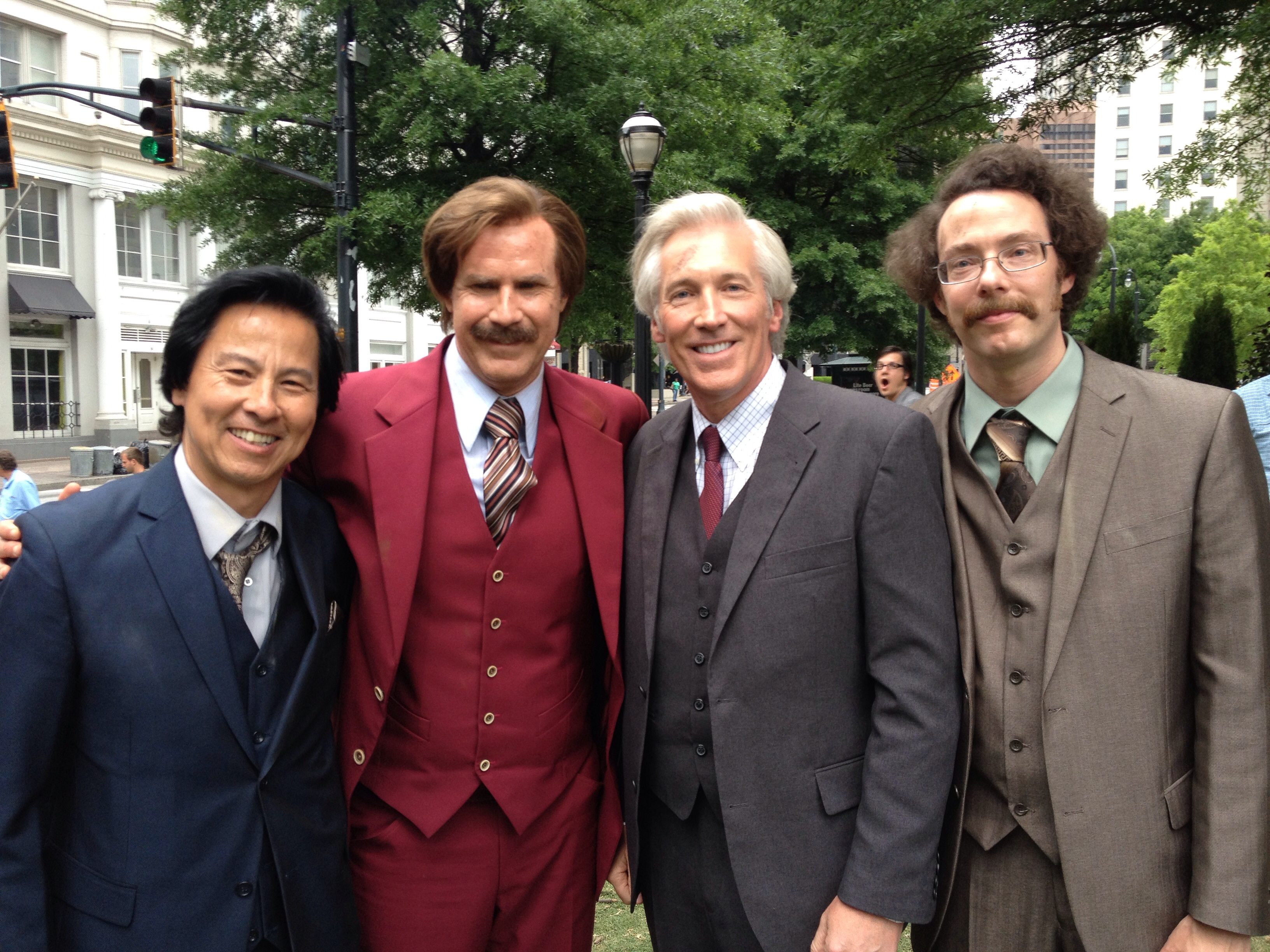 Will Ferrell and Fred Galle in Anchorman 2 The Legend Continues 2013