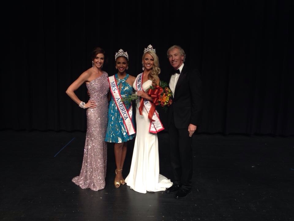 Fred Galle Pageant Host & Emcee with Wendy Galle, Mrs. America Austen Williams and Mrs. South Carolina Meredith Kirk