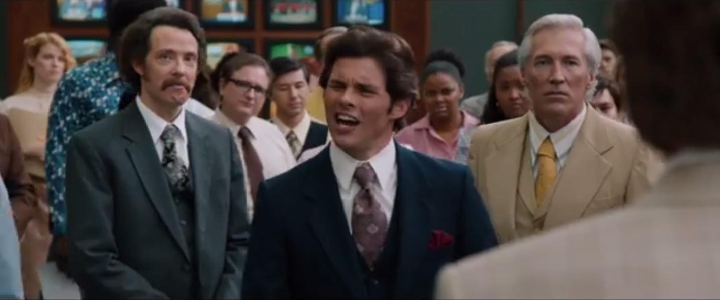 Anchorman The Legend Continues James Marsden and Fred Galle