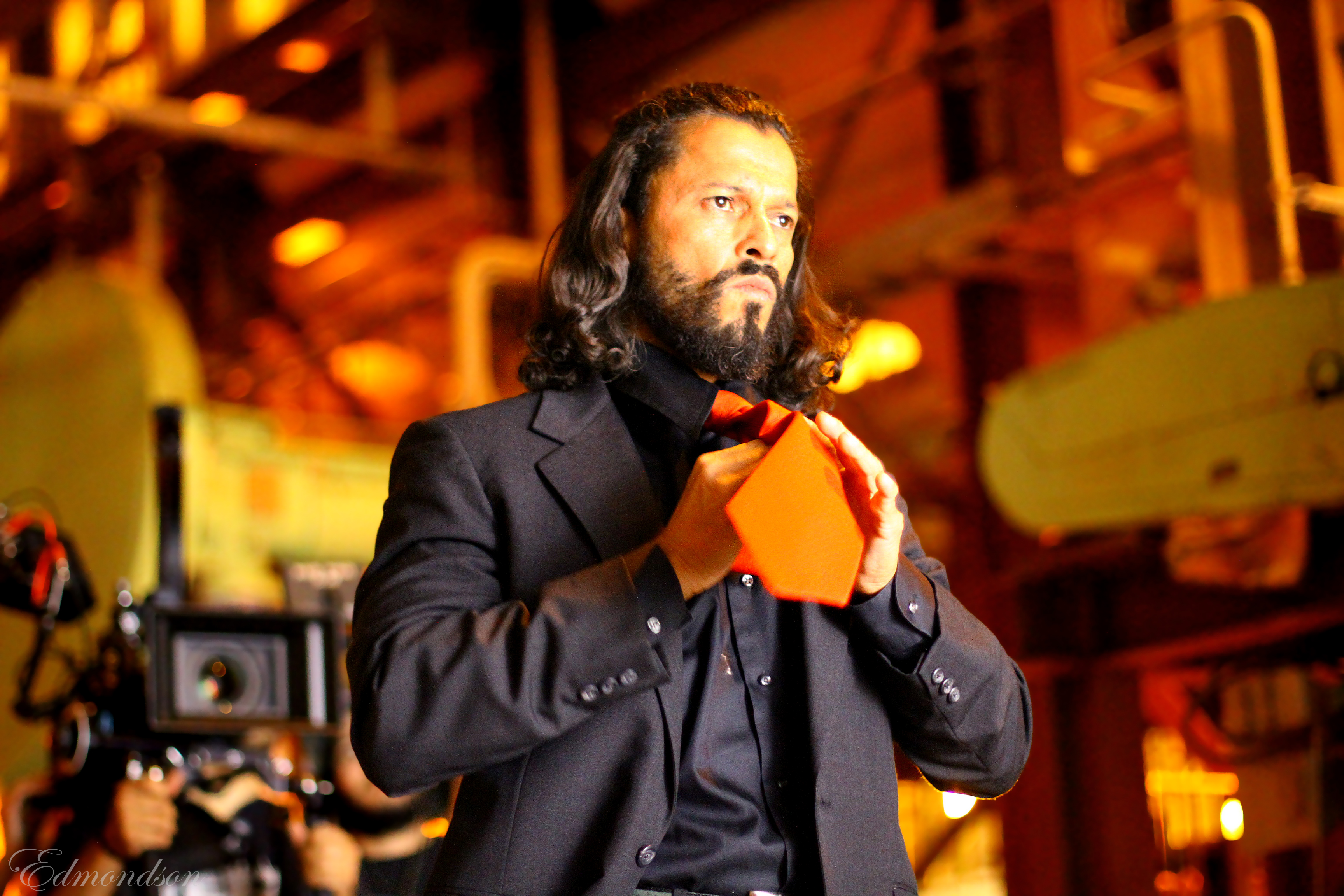 Les Brandt as Carter Black The Night Guardian on location at the Hyperion Water Treatment Plant Los Angeles, CA 2013