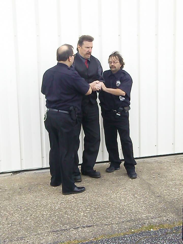 Myself and Tom Moore Making an Arrest in Khange Tha Game