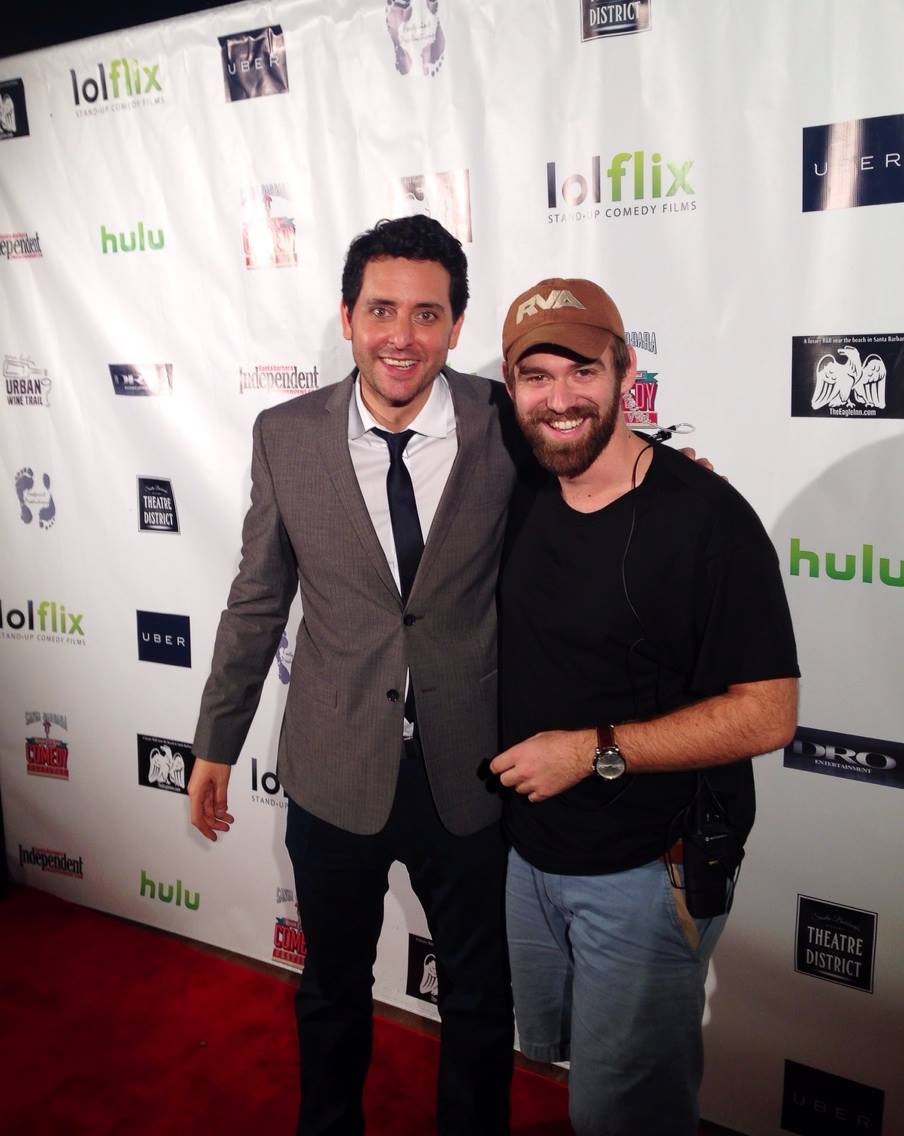 Jamie Brindle with Ben Gleib at the Santa Barbara LOL Comedy Festival