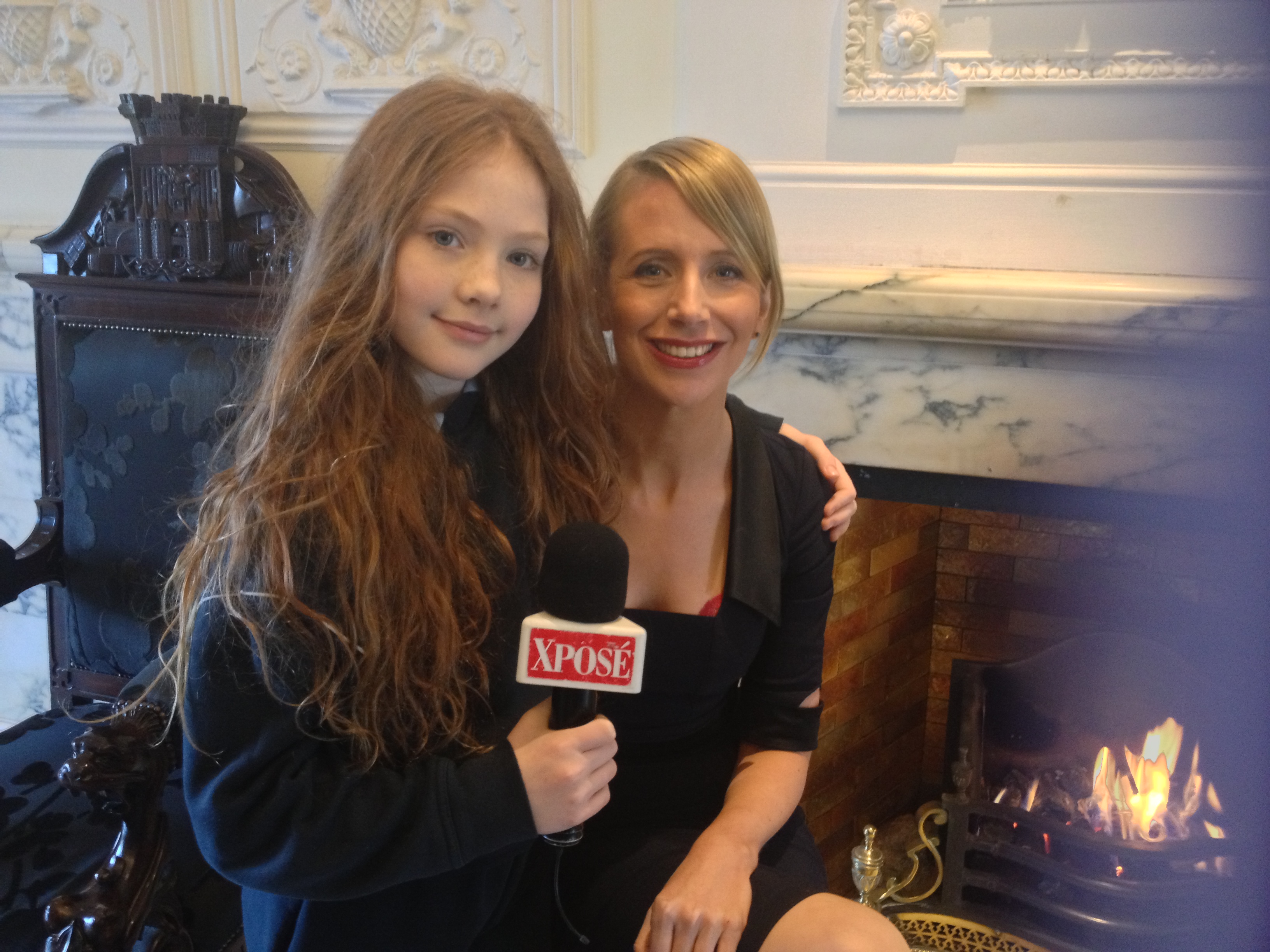 With TV Presenter Aisling O' Loughlin whilst filming for XPOSE TV3 February 2013