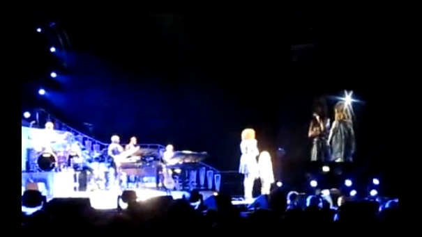 Singing on stage with Whitney Houston & her band in the 02,Dublin April 2010