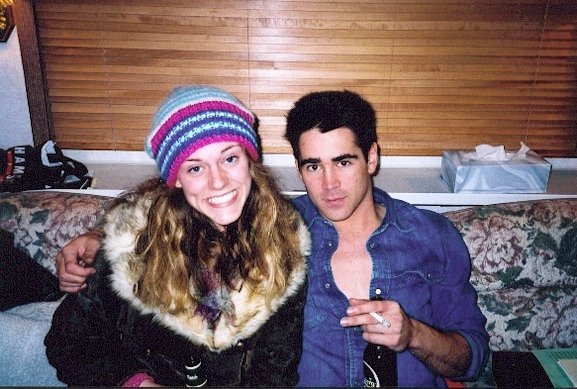 (2003) Blair Benson and Colin Farrel on set of 