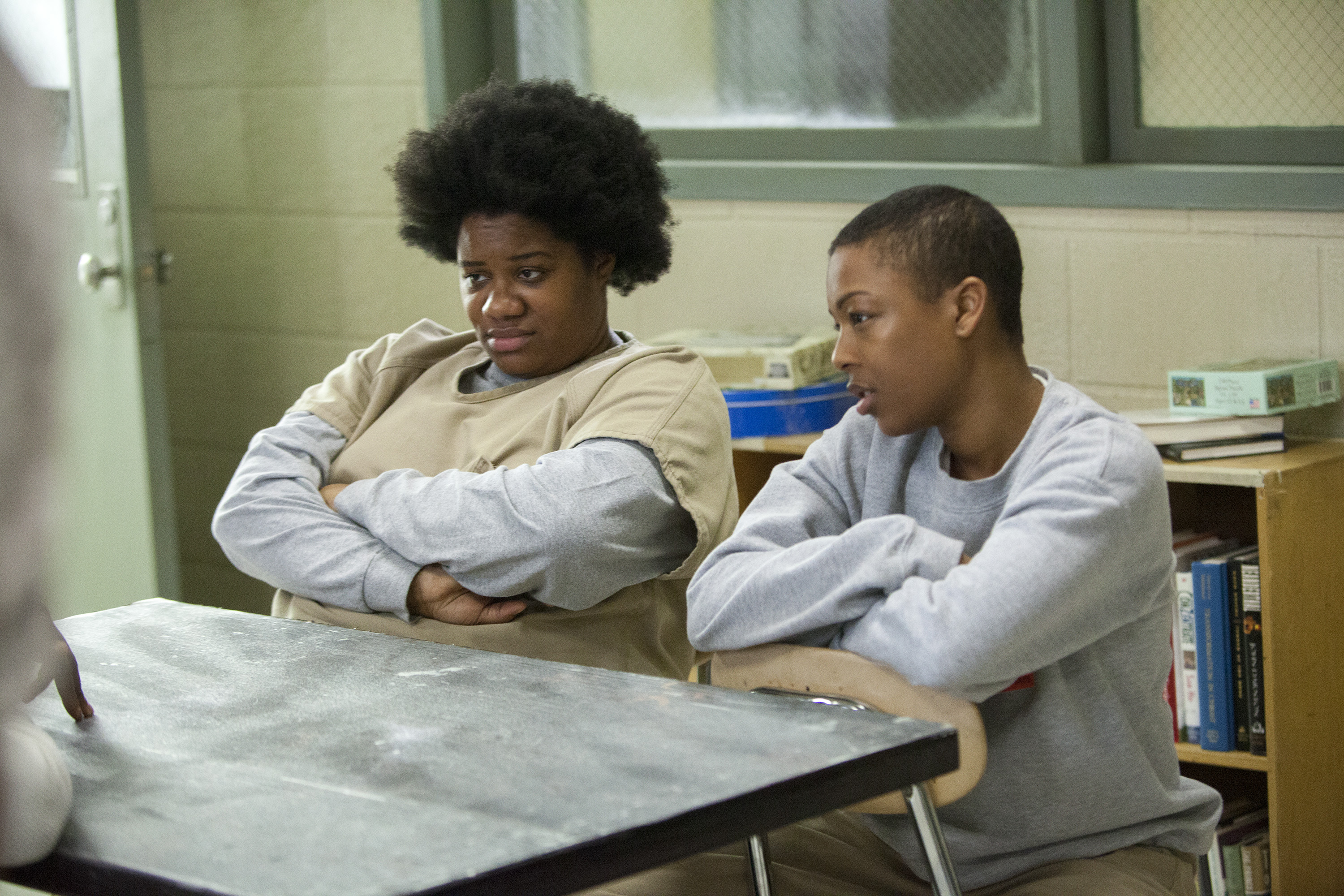 Still of Adrienne C. Moore and Samira Wiley in Orange Is the New Black (2013)