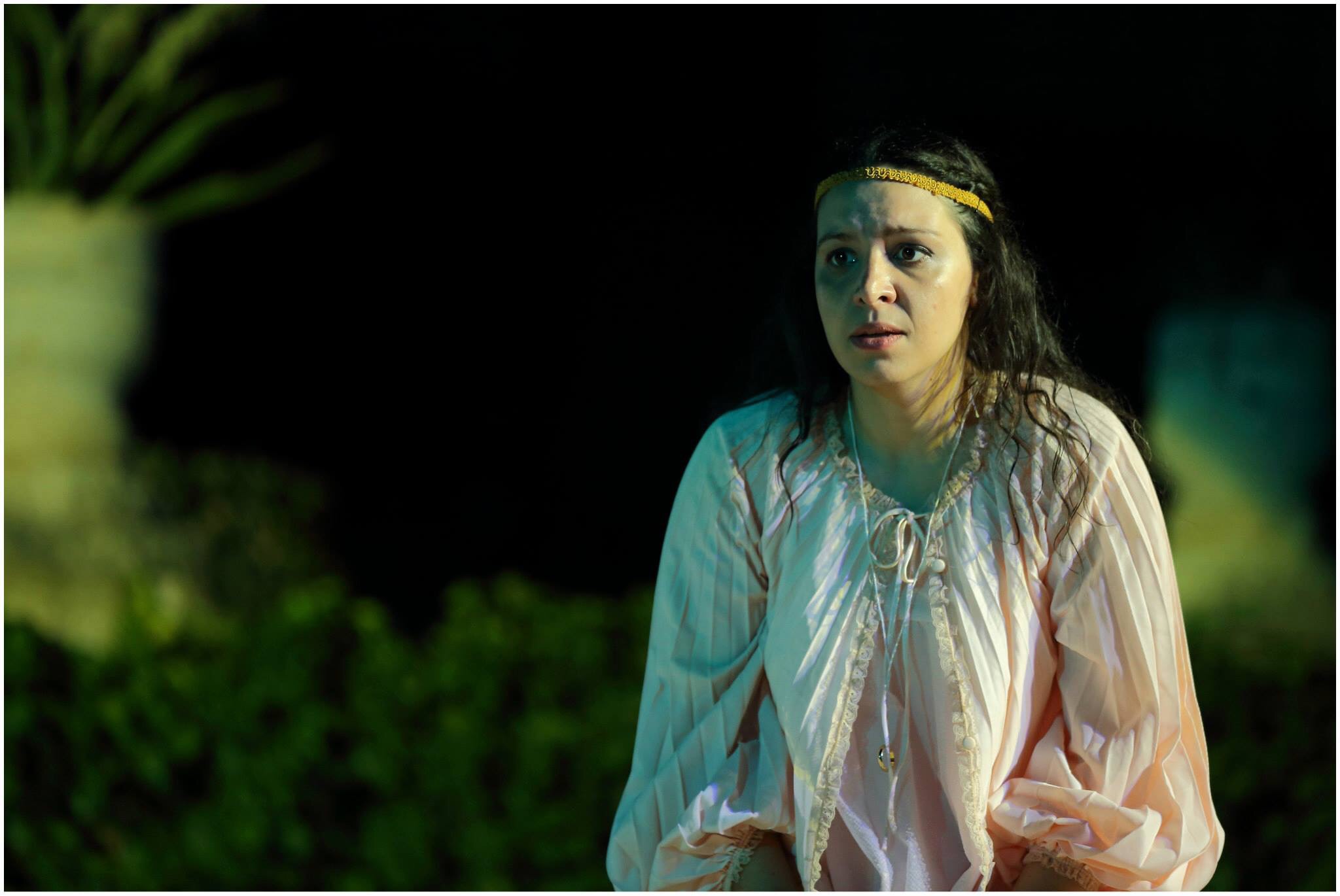 Erica Muscat as Juliet in a Maltese National Run of Romeo & Juliet at the Presidential Gardens, 2015