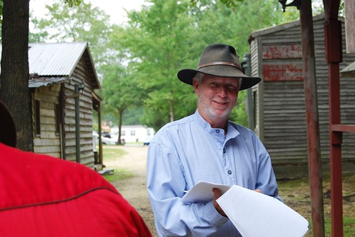 Langston in the western comedy film The Gorda filmed at ShadowHawk, NC.