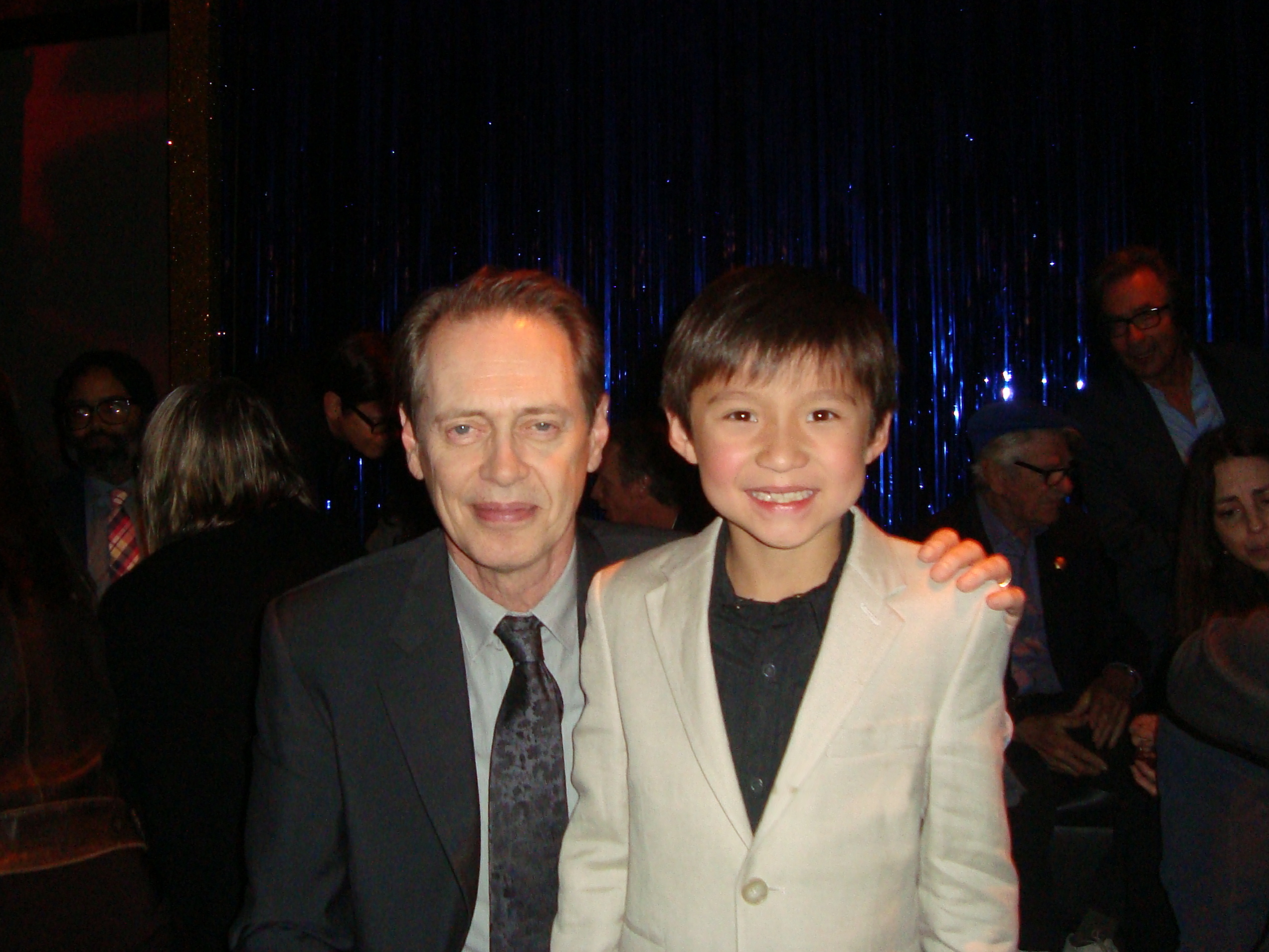 Steve Buscemi and Forrest Wheeler at The Incredible Burt Wonderstone Premiere Party 2013